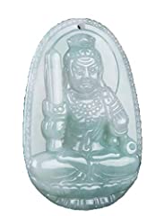 Natural Jade A Jadeite Zodiac Protector Deity Amulet, used for sale  Delivered anywhere in Canada