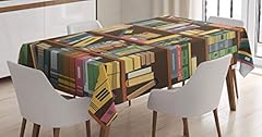 Lunarable bookcase tablecloth for sale  Delivered anywhere in USA 