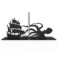 Kraken metal bookends for sale  Delivered anywhere in USA 
