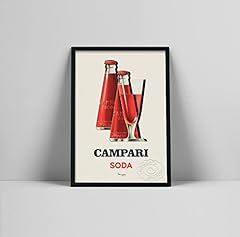 Vintage campari soda usato  Spedito ovunque in Italia 
