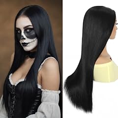 Long black wig for sale  Delivered anywhere in USA 