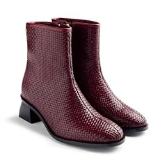 Bottines cuir tressé d'occasion  Livré partout en France