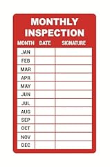Monthly inspection sticker for sale  Delivered anywhere in USA 