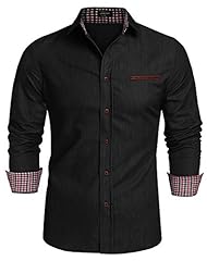 Coofandy denim shirts for sale  Delivered anywhere in UK