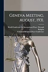 Geneva meeting august for sale  Delivered anywhere in UK
