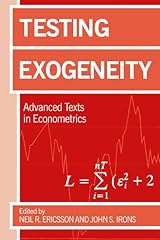 Testing exogeneity usato  Spedito ovunque in Italia 