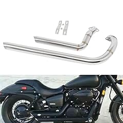 Worldmotop Stainless Steel Exhaust System Muffler Exhaust Pipe for Honda Shadow VT750 VT400 ACE750 Aero750 (chrome) for sale  Delivered anywhere in Canada