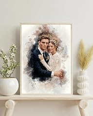Customized watercolor portrait for sale  Delivered anywhere in USA 