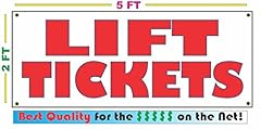 Lift tickets 2x5 for sale  Delivered anywhere in USA 