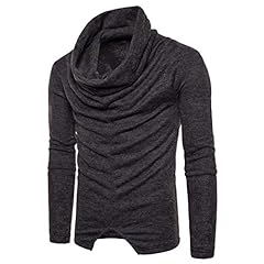 Zytyeu Men Sweater Men Knitwear Slim Fit Pleated Sweater for sale  Delivered anywhere in UK