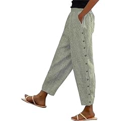 Wide leg linen for sale  Delivered anywhere in UK