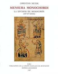 Mensura monochordi division d'occasion  Livré partout en France