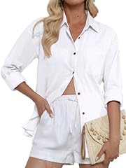 White button shirt for sale  Delivered anywhere in USA 