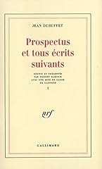 Prospectus écrits suivants d'occasion  Livré partout en France