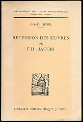 Recension oeuvres . d'occasion  Livré partout en France