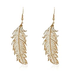 Gold feather leaf for sale  Delivered anywhere in USA 