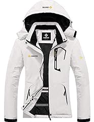 GEMYSE Women's Mountain Waterproof Ski Snow Jacket Winter Windproof Rain Jacket (White, XX-Large) for sale  Delivered anywhere in USA 