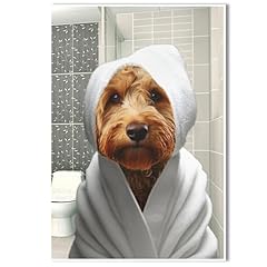 Goldendoodle bathroom wall for sale  Delivered anywhere in USA 