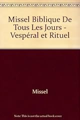 Missel biblique jours d'occasion  Livré partout en France