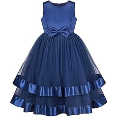 Vestito bambina blu usato  Spedito ovunque in Italia 