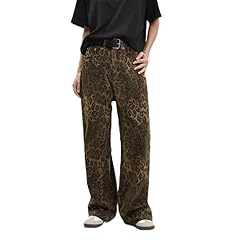 Tan leopard jeans for sale  Delivered anywhere in UK