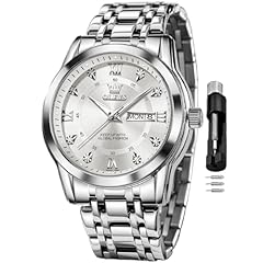 Olevs men silver for sale  Delivered anywhere in USA 