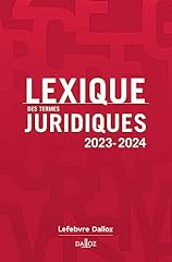 Lexique termes juridiques d'occasion  Livré partout en Belgiqu