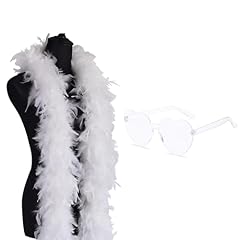 White feather boa for sale  Delivered anywhere in UK