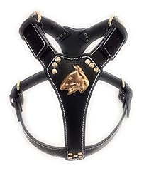 Black leather dog for sale  Delivered anywhere in UK