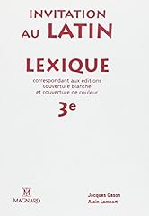 Lexique invitation latin d'occasion  Livré partout en France