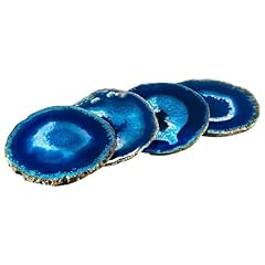 Blue agate coasters for sale  Delivered anywhere in USA 