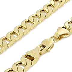 Used, Nuragold 14k Yellow Gold 6.5mm Cuban Curb Link Chain for sale  Delivered anywhere in USA 