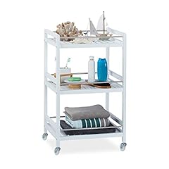 Relaxdays blanc desserte d'occasion  Livré partout en France
