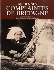 Anciennes complaintes bretagne d'occasion  Livré partout en France