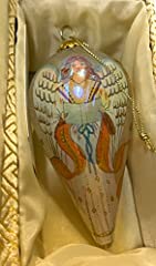 Pier 1 Li Bien Dated 2000 Handpainted Glass Angel Teardrop for sale  Delivered anywhere in USA 
