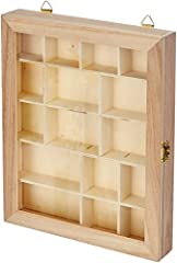 Artemio Display case, Wood, Beige, 23 x 28 x 4 cm for sale  Delivered anywhere in UK