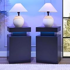 Black nightstands set for sale  Delivered anywhere in USA 