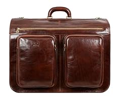 Leather garment bag for sale  Delivered anywhere in USA 