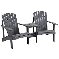 Outsunny wooden adirondack for sale  Delivered anywhere in USA 