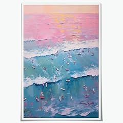 Vintage surf painting for sale  Delivered anywhere in USA 