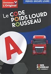 Code rousseau poids d'occasion  Livré partout en France