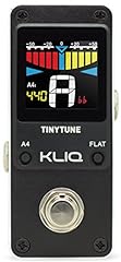 KLIQ Music Gear piccolo sintonizzatore di sintonia Pedale per chitarra e basso - Mini (alimentatore richiesto) Nero, usato usato  Spedito ovunque in Italia 