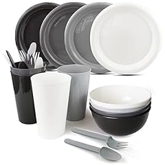 24piece plastic plates for sale  Delivered anywhere in USA 