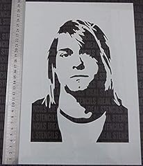 Kurt cobain stencil for sale  Delivered anywhere in UK