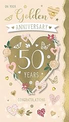 50th handmade anniversary for sale  Delivered anywhere in UK