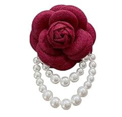 Camellia flower brooch for sale  Delivered anywhere in Ireland