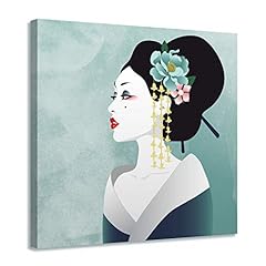 CYACC Geisha Opere dArte Giapponese Poster Vintage Stampe Pittura a Olio su Tela Quadri murali Immagini per Soggiorno Decorazione @ 30x40CM_No_Frame_3 
