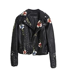 Floral leather jacket for sale  Delivered anywhere in UK