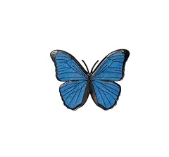 Enamel blue butterfly for sale  Delivered anywhere in UK