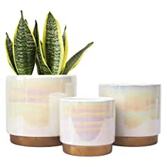Indoor Plant Pots, Flower Pot - Rainbow Pearl Glaze for sale  Delivered anywhere in UK